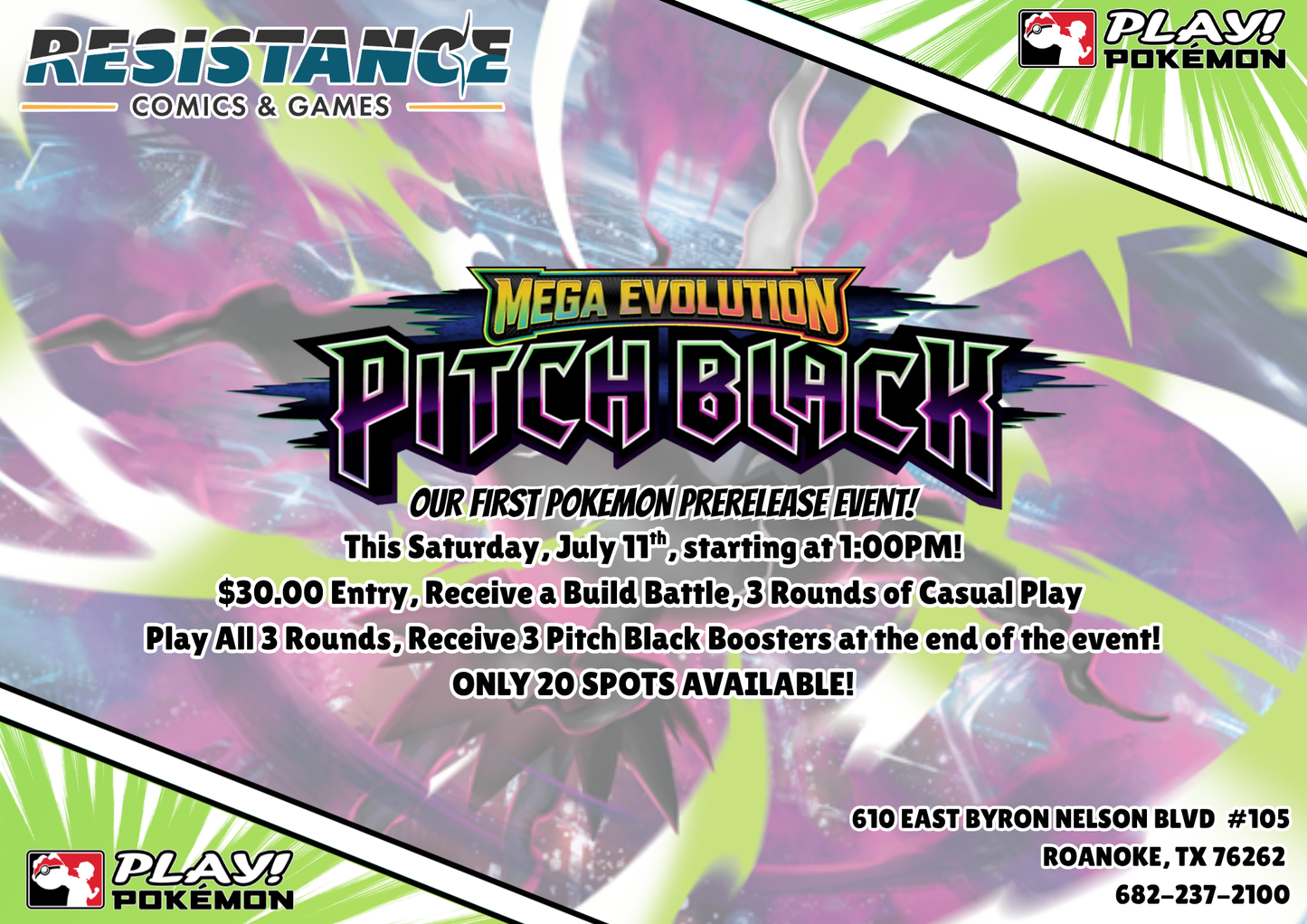 Pokemon TCG: Pitch Black Prerelease