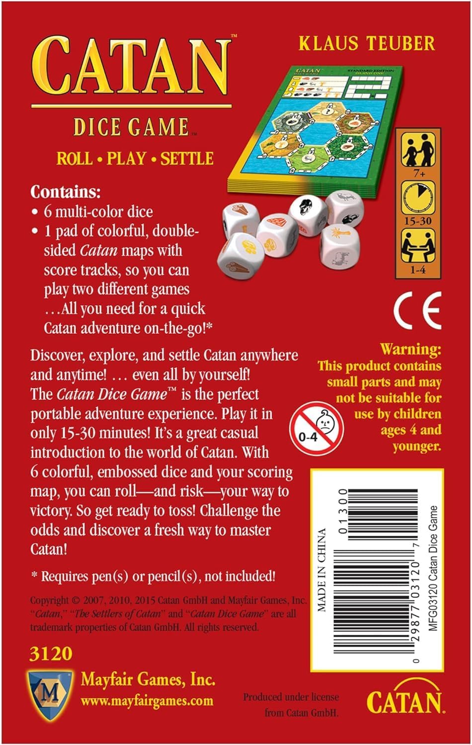 Catan Dice Game
