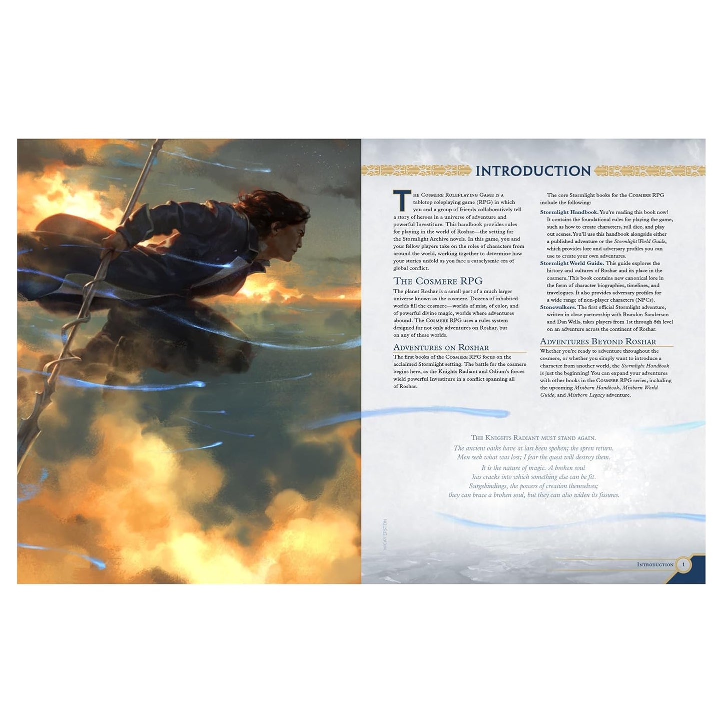 Stormlight Handbook, Cosmere RPG Core Rulebook by Brotherwise Games