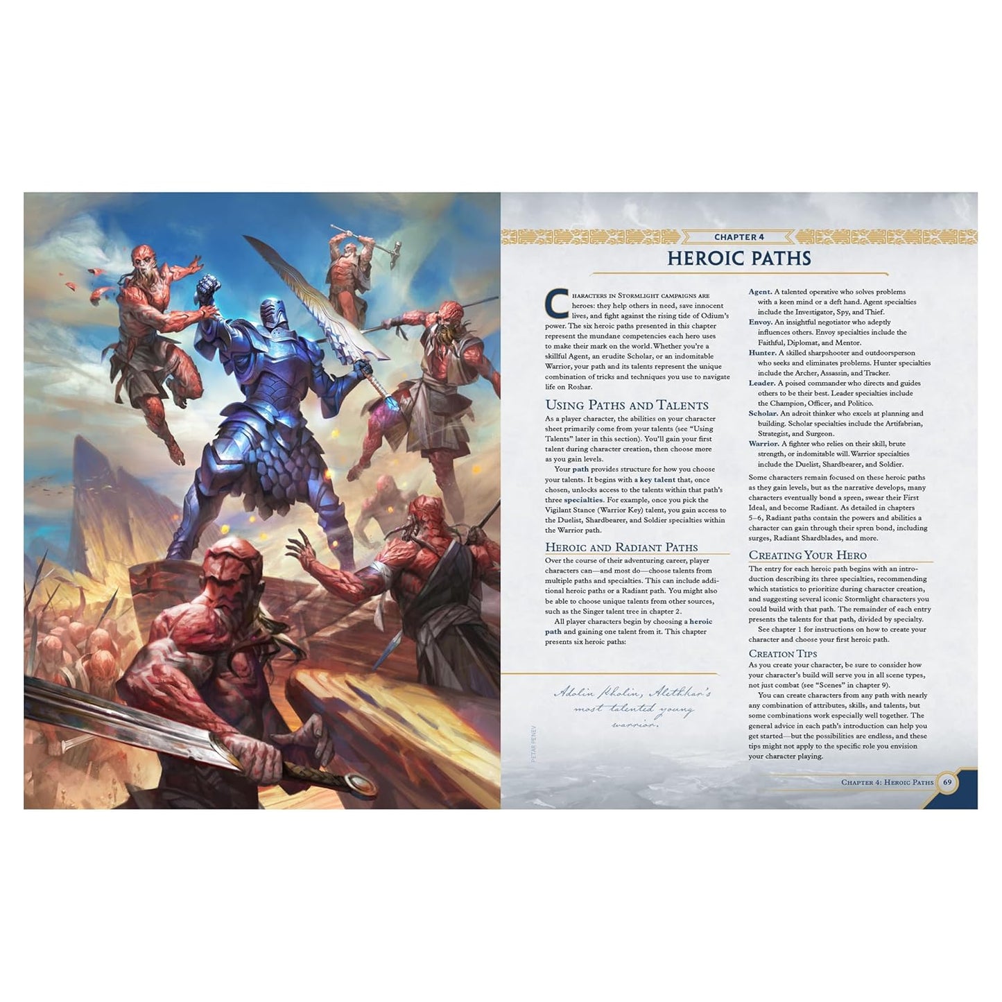 Stormlight Handbook, Cosmere RPG Core Rulebook by Brotherwise Games