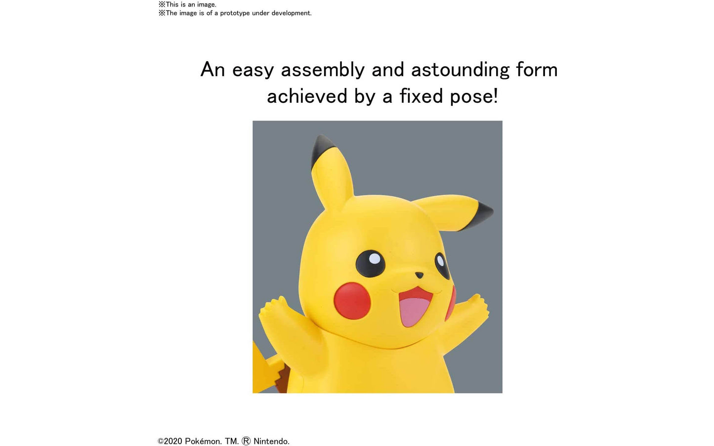 Pokemon Pikachu 01 Quick Model Kit