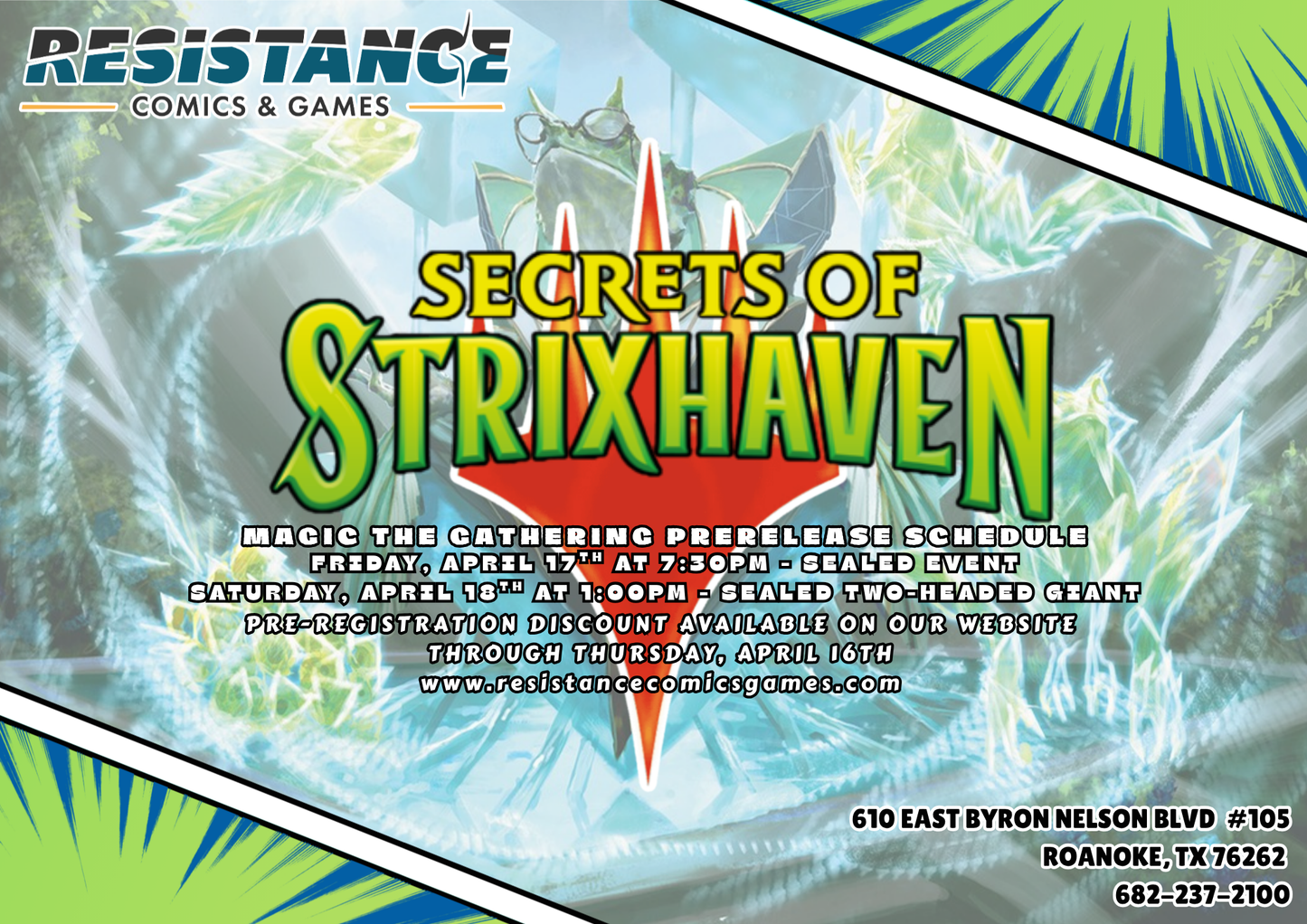 MTG: Secrets of Strixhaven Saturday Prerelease (Two-Headed Giant)