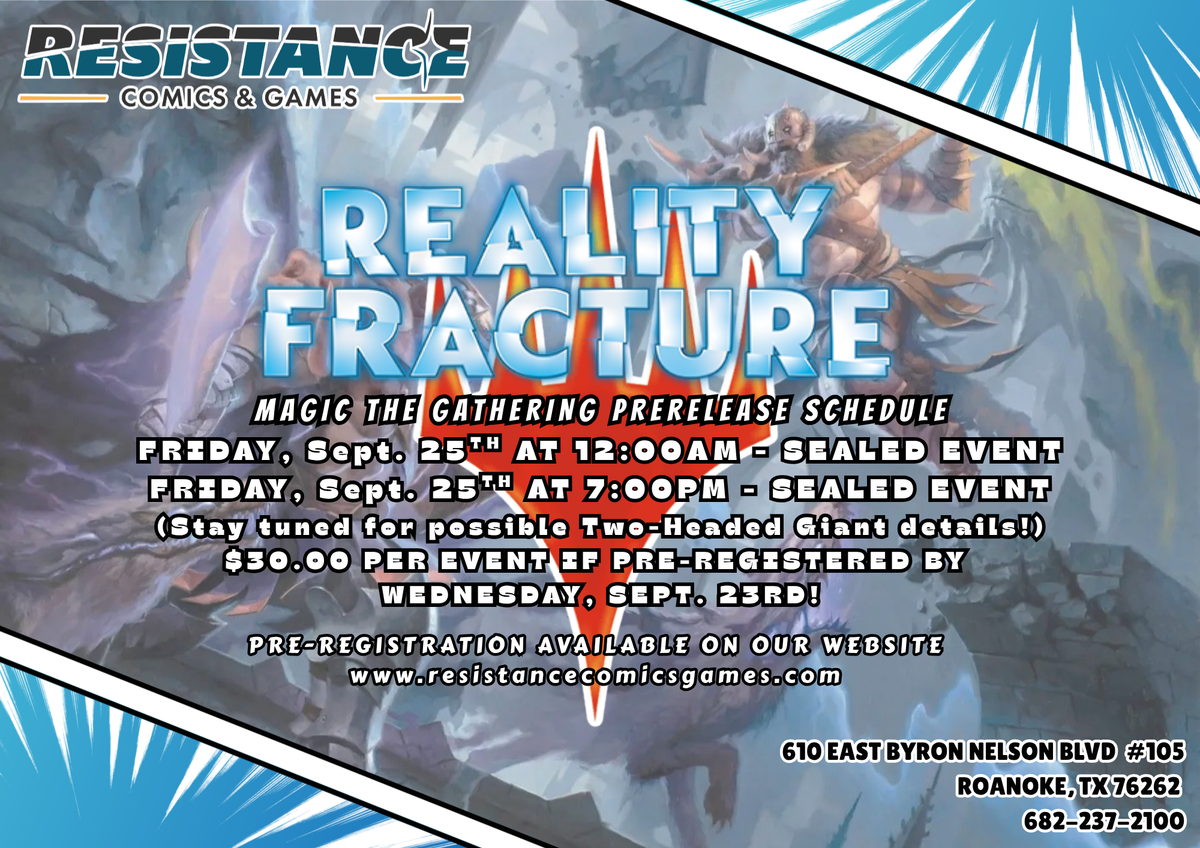 MTG: Reality Fracture Midnight Prerelease (12AM)