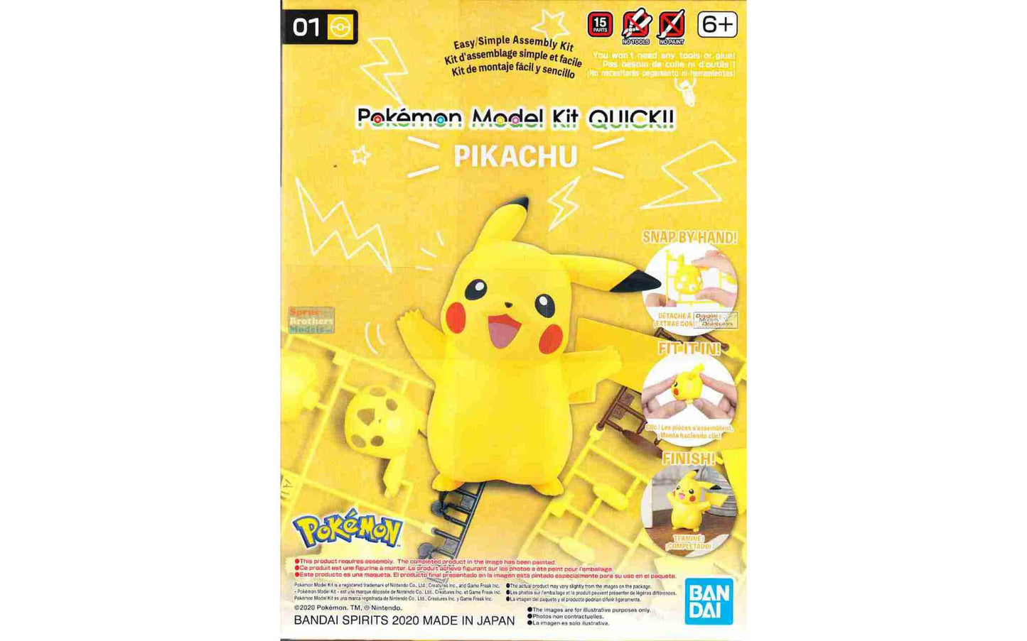 Pokemon Pikachu 01 Quick Model Kit